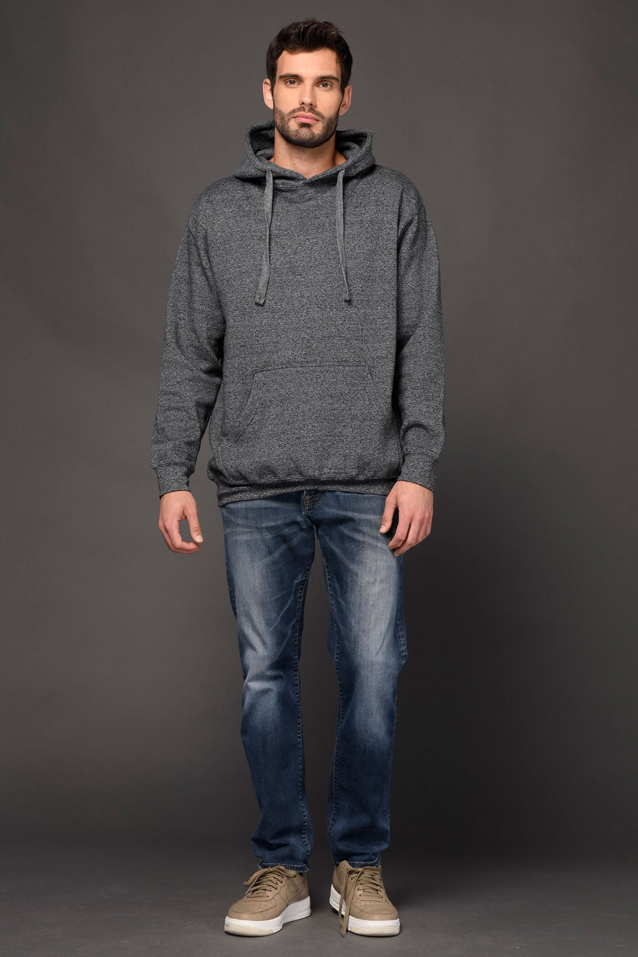 767 – ADULT UNISEX HEAVY WEIGHT PREMIUM MARLED HOODY