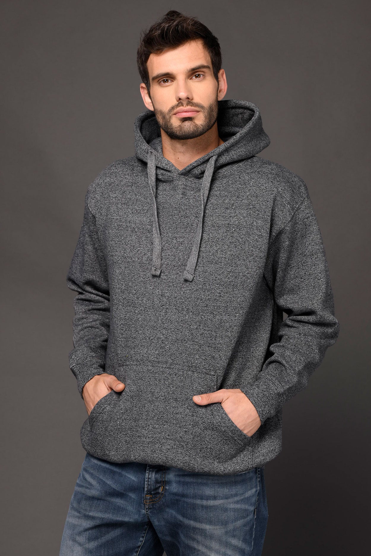 767 – ADULT UNISEX HEAVY WEIGHT PREMIUM MARLED HOODY