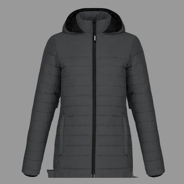 L00931 - Yukon - DISCONTINUED - Ladies Puffy Jacket w/ Detachable Hood