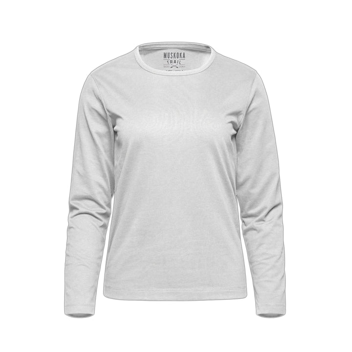 S05896 - Riverside - Ladies Cotton-Poly Long Sleeve Crewneck T-Shirt